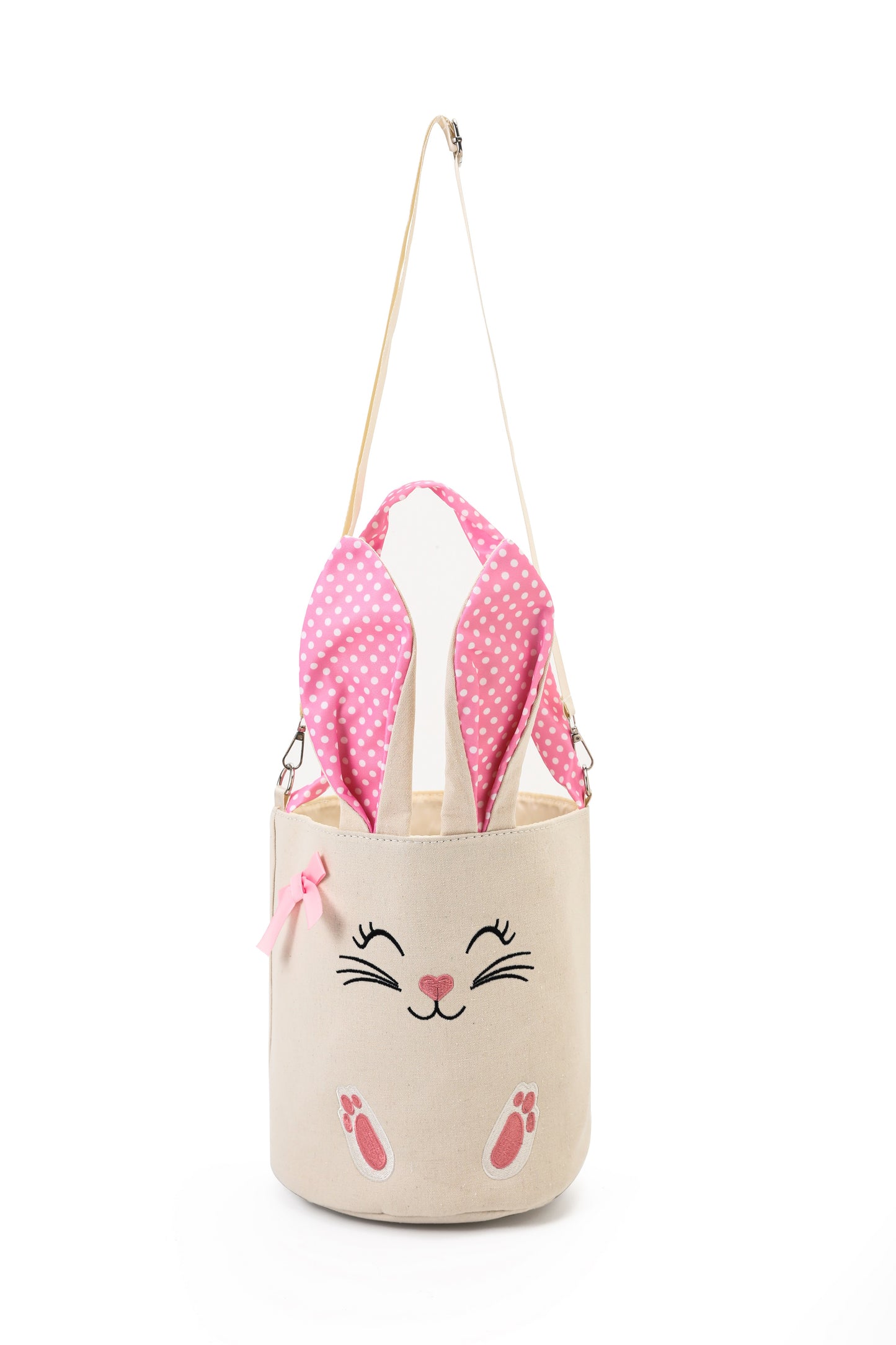 Pink Rabbit Embroidery Ears Girl Easter Bag