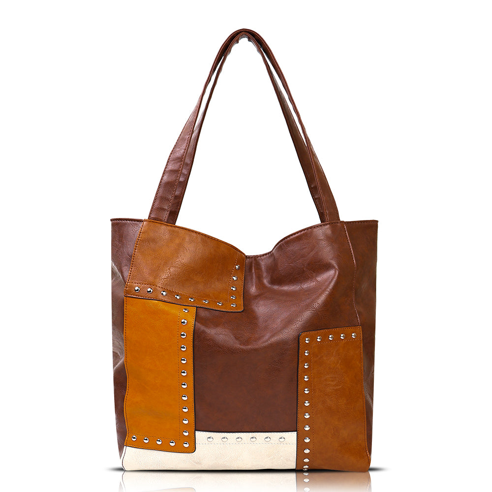 Patchwork Leather Shoulder Bag