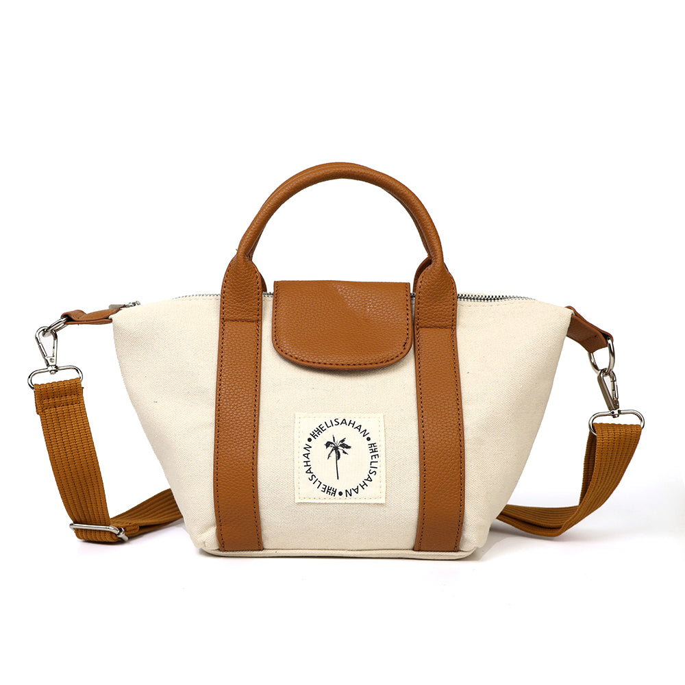 White Women Crossbody Tote Bag