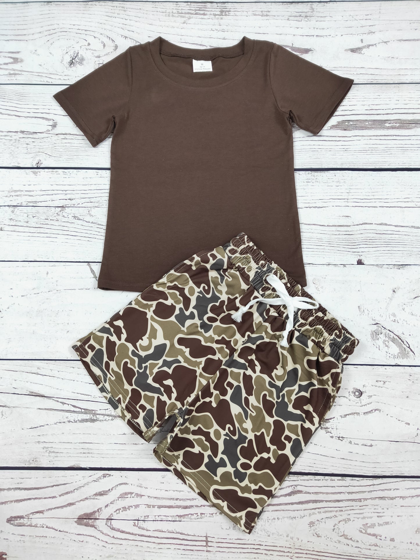 Duck Camouflage Print Toddler Boys Clothes