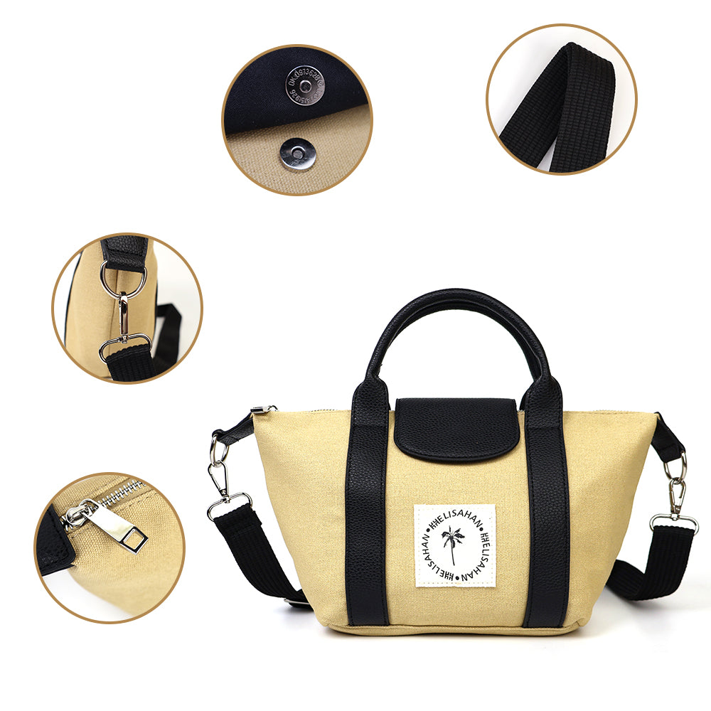 Women Canvas Crossbody Tote Bag