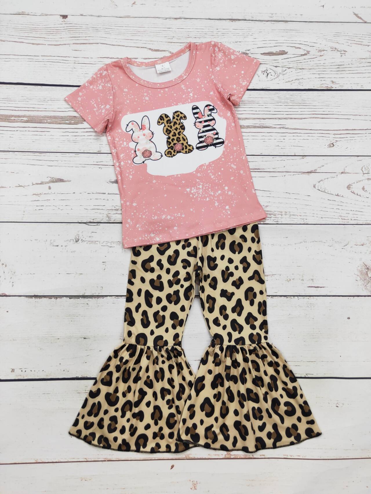 Kids Cheetah Easter Pants Set