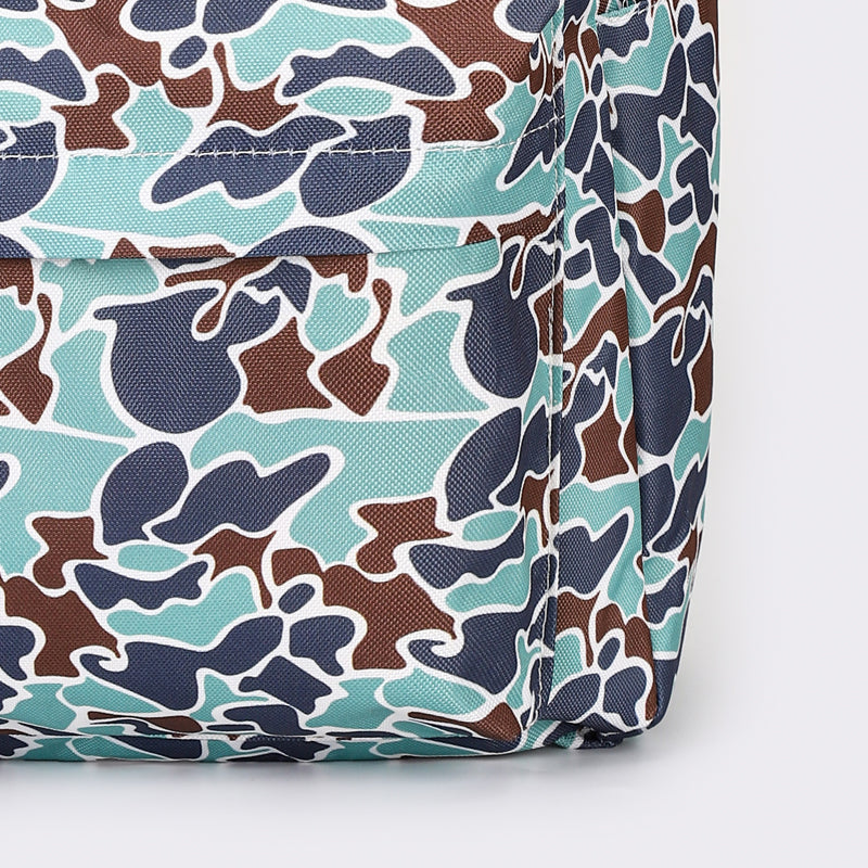 Camouflage Print Kids Canvas Backpack