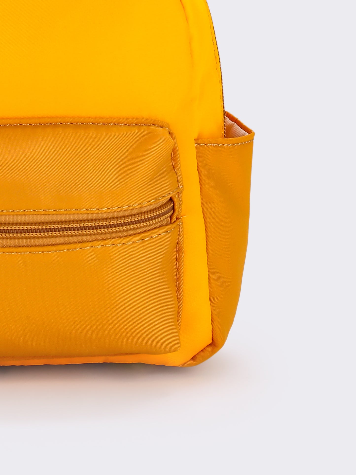 Yellow Character Printed Small Backpack