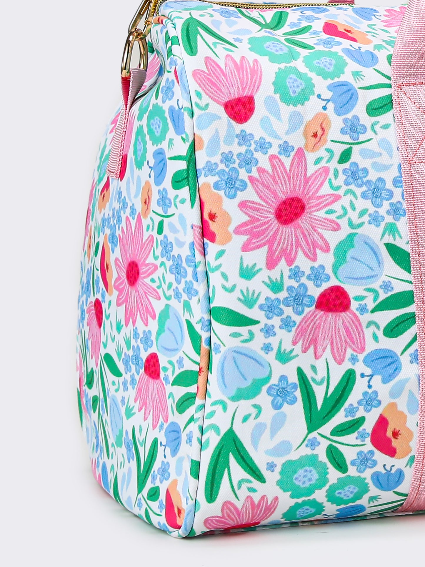 Women Floral Printed Canvas Duffel Bag