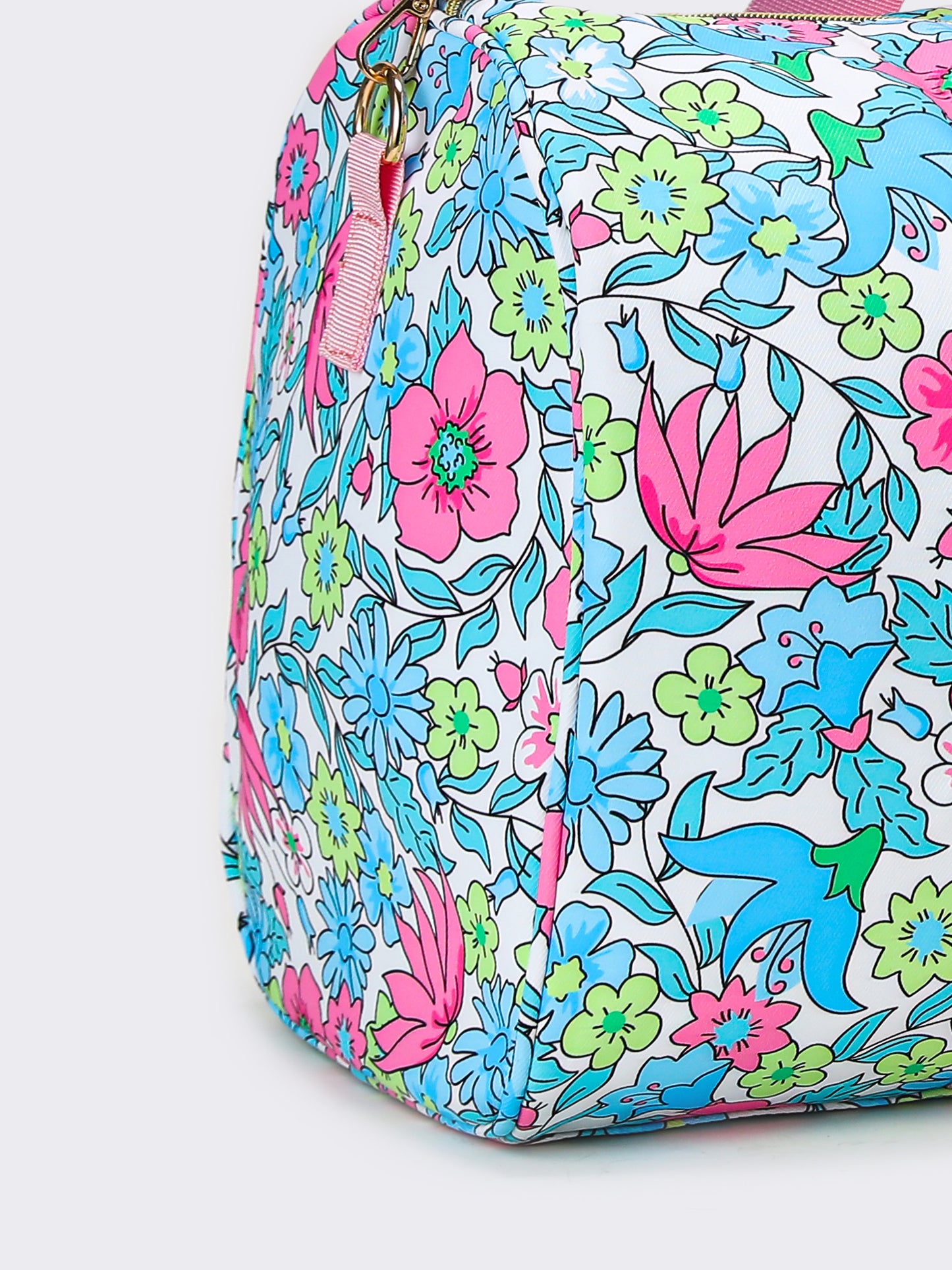Women Floral Pattern Canvas Travel Bag