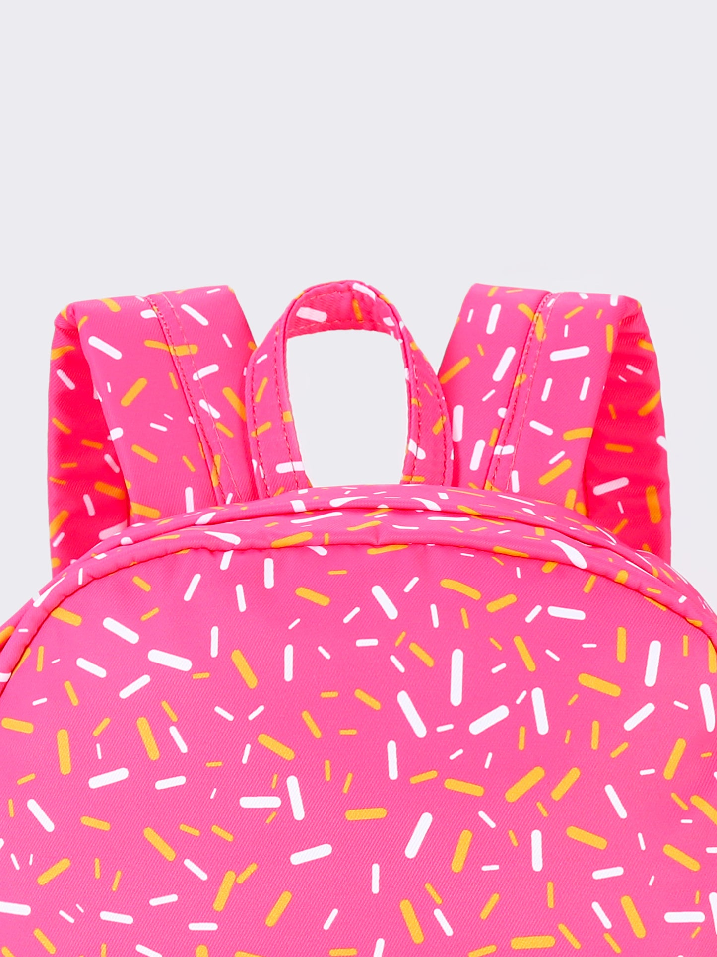 Pink Ice Cream Drip Kids Canvas Backpack