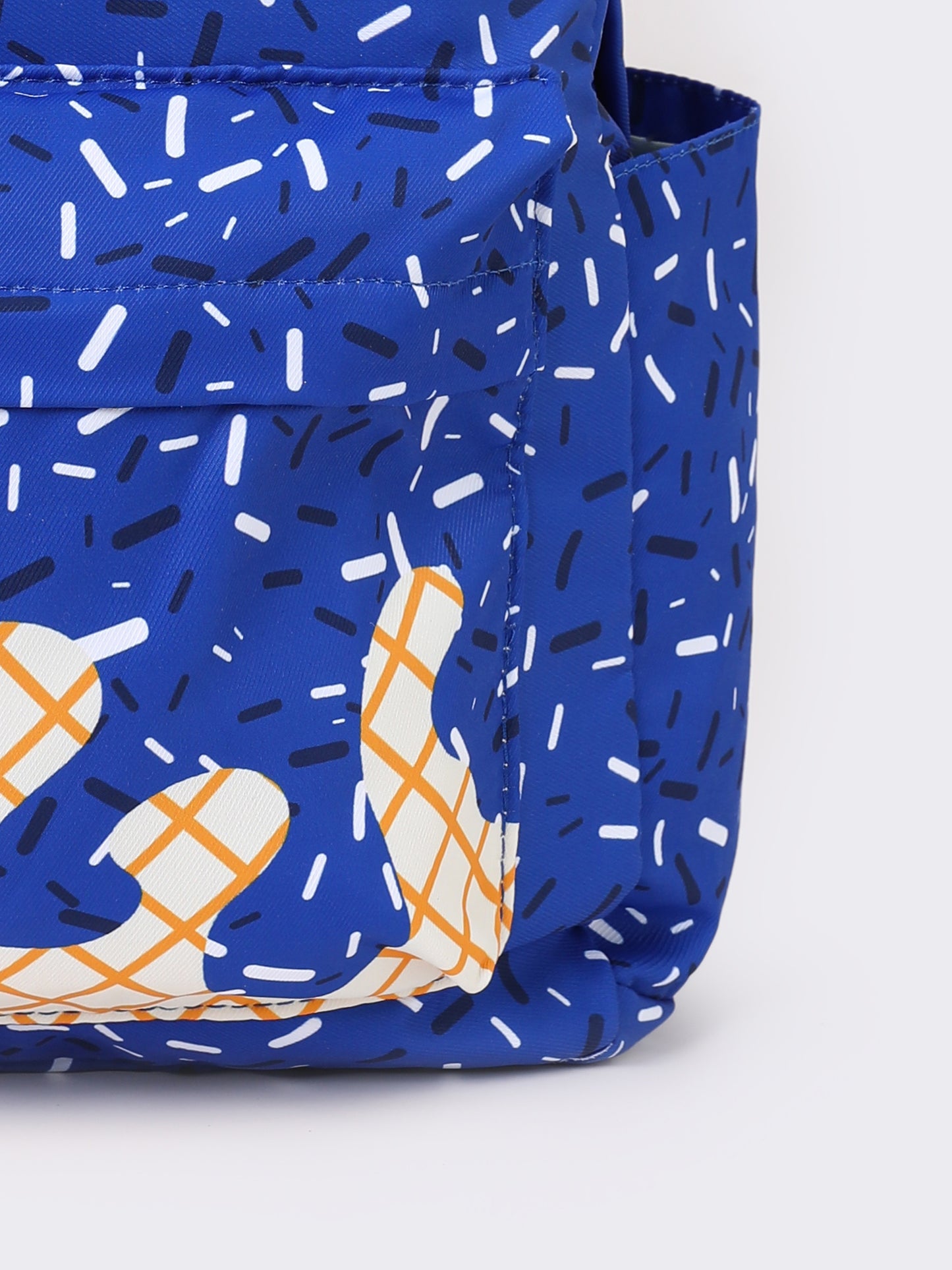 Blue Ice Cream Drip Kids Book Backpack