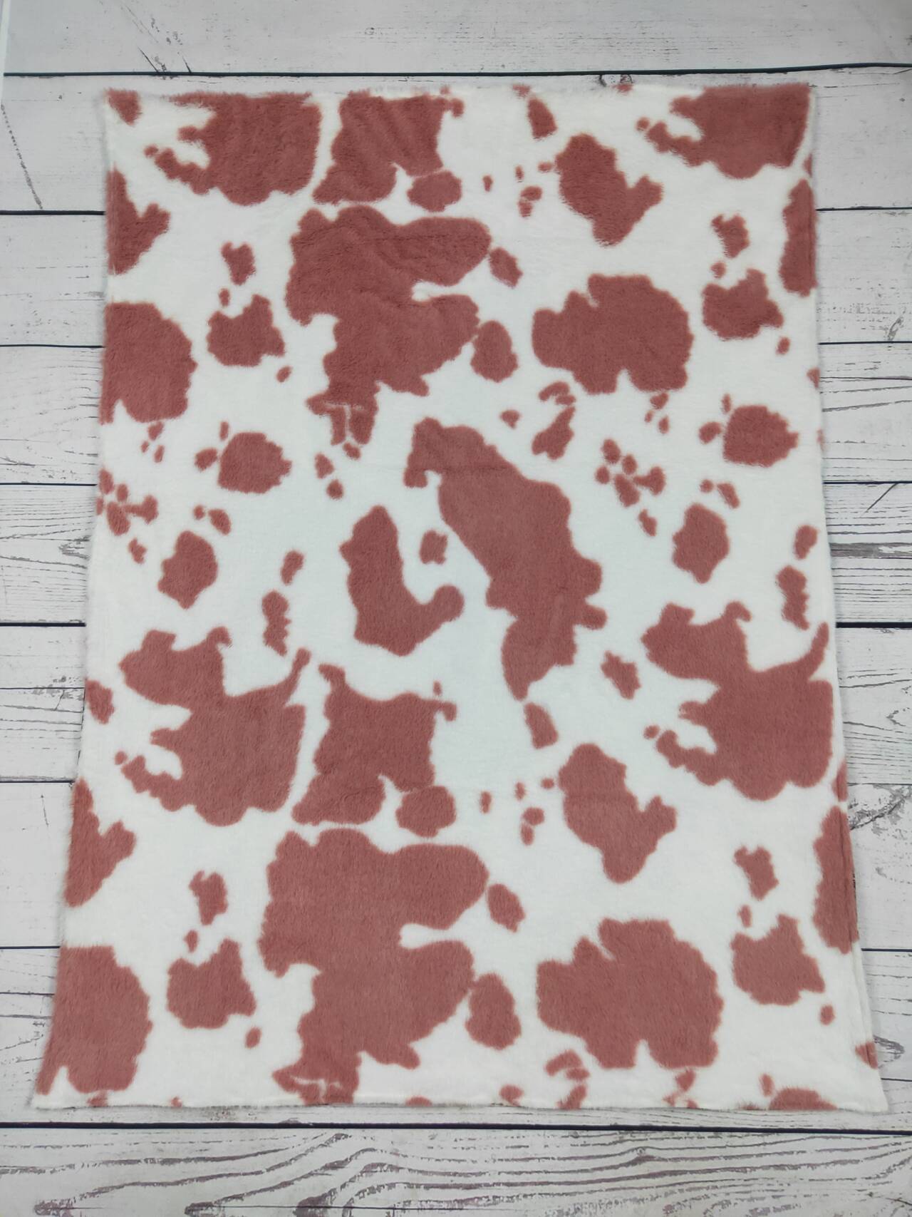 Cow Bow Printed Western Baby Blanket