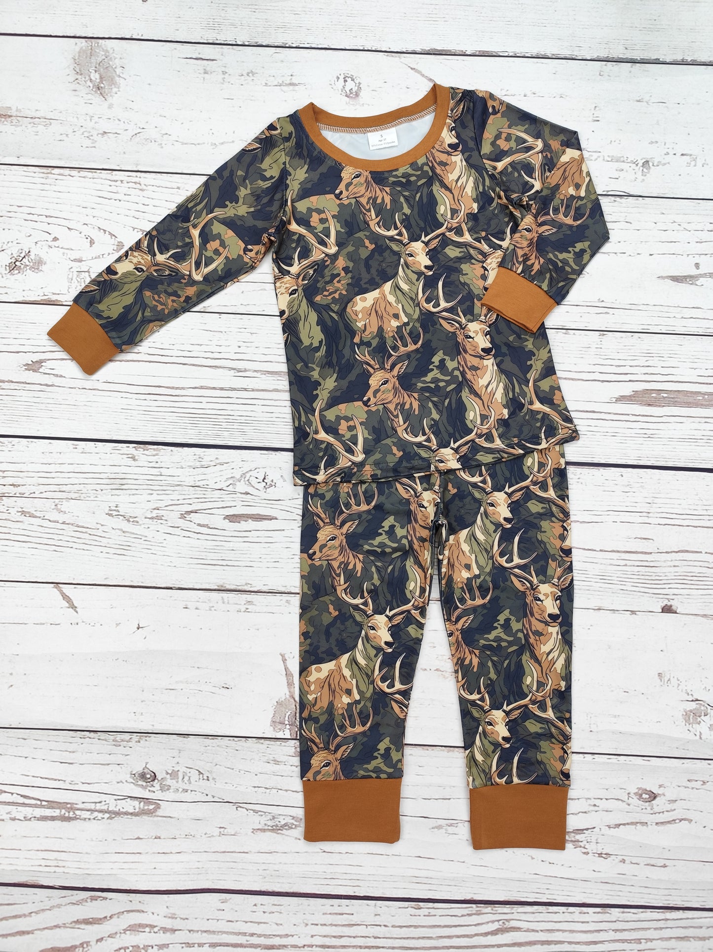 Boys Deer Printed Pajamas