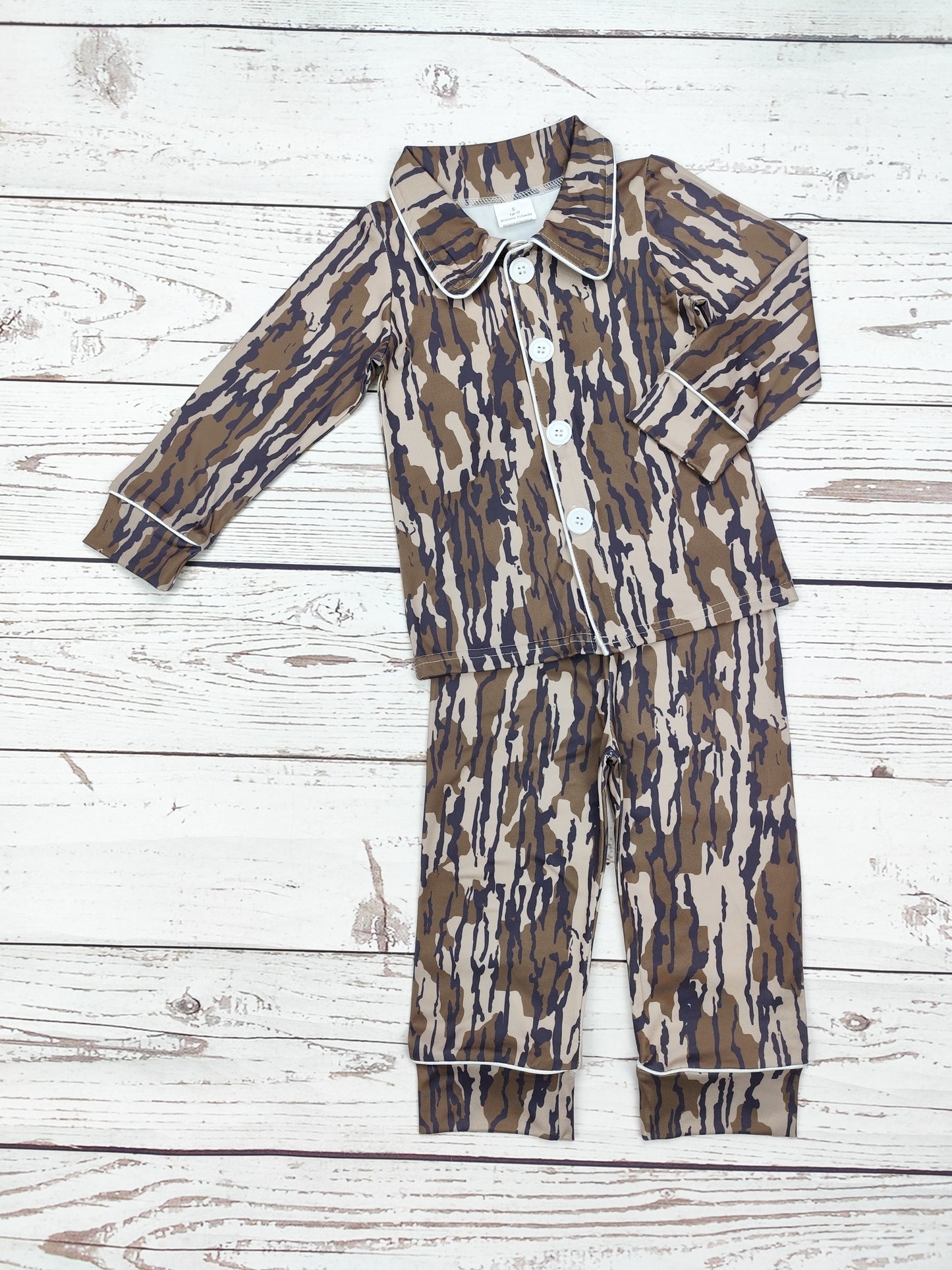 Baby Kids Camouflage Printed Pajamas