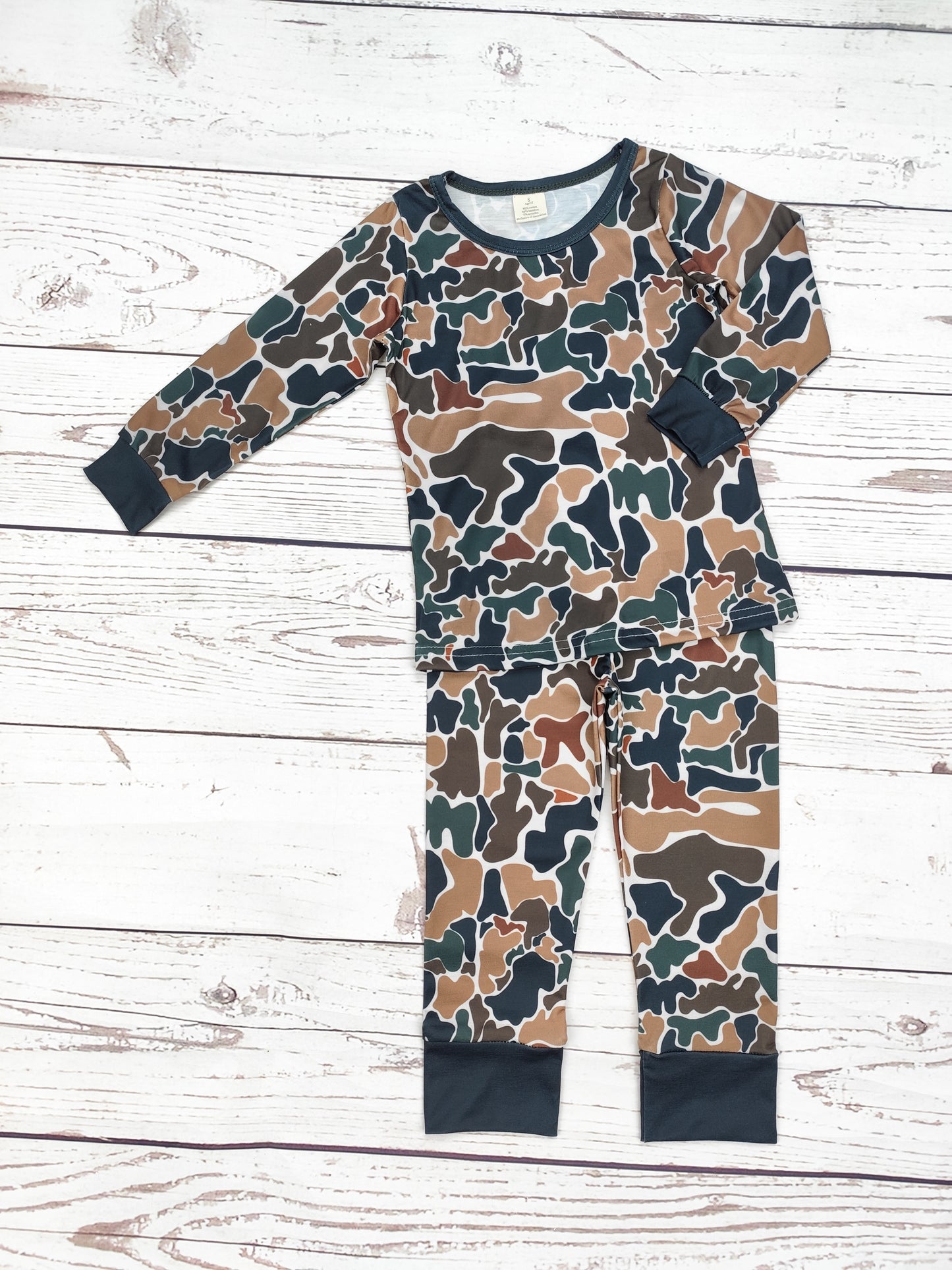 Kids Camouflage Print Pajamas