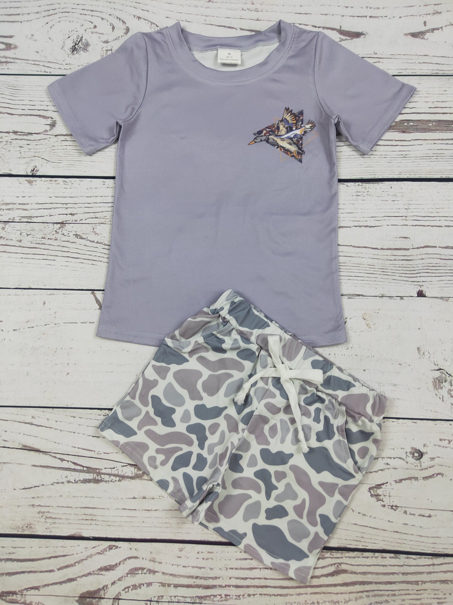 Bbay Boy Duck Camouflage Printed Shorts Set