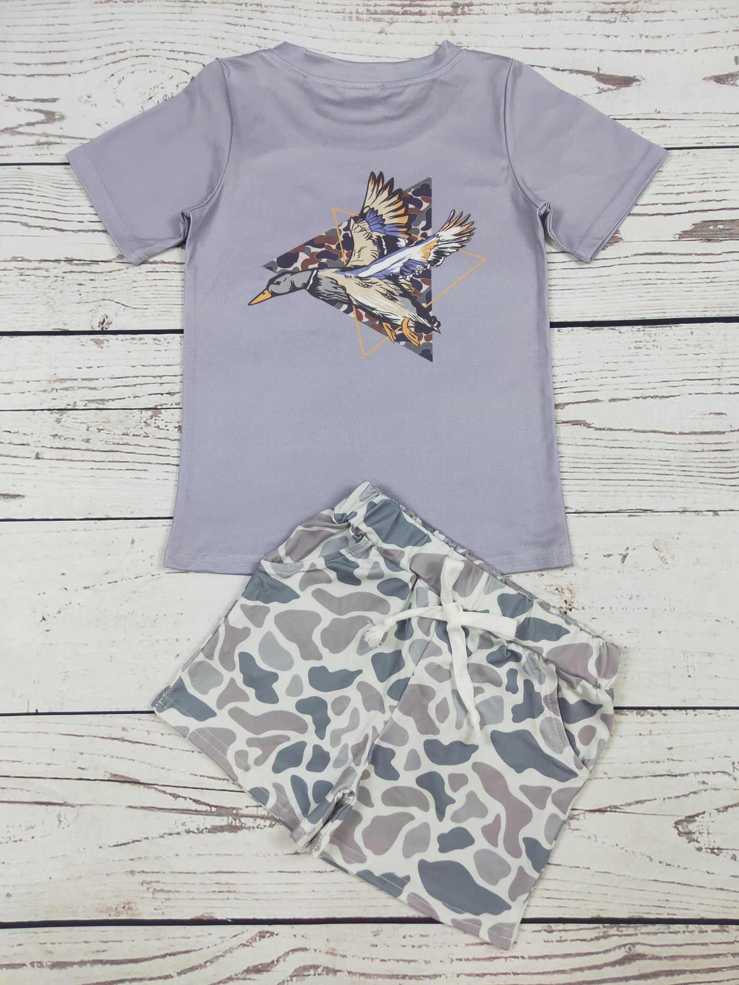 Bbay Boy Duck Camouflage Printed Shorts Set