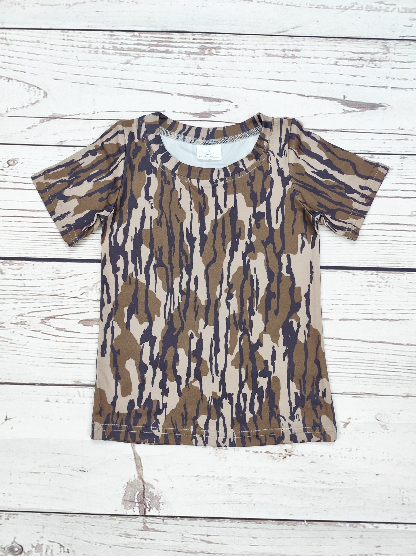 Camouflouge Print Baby Boy Hunting Top
