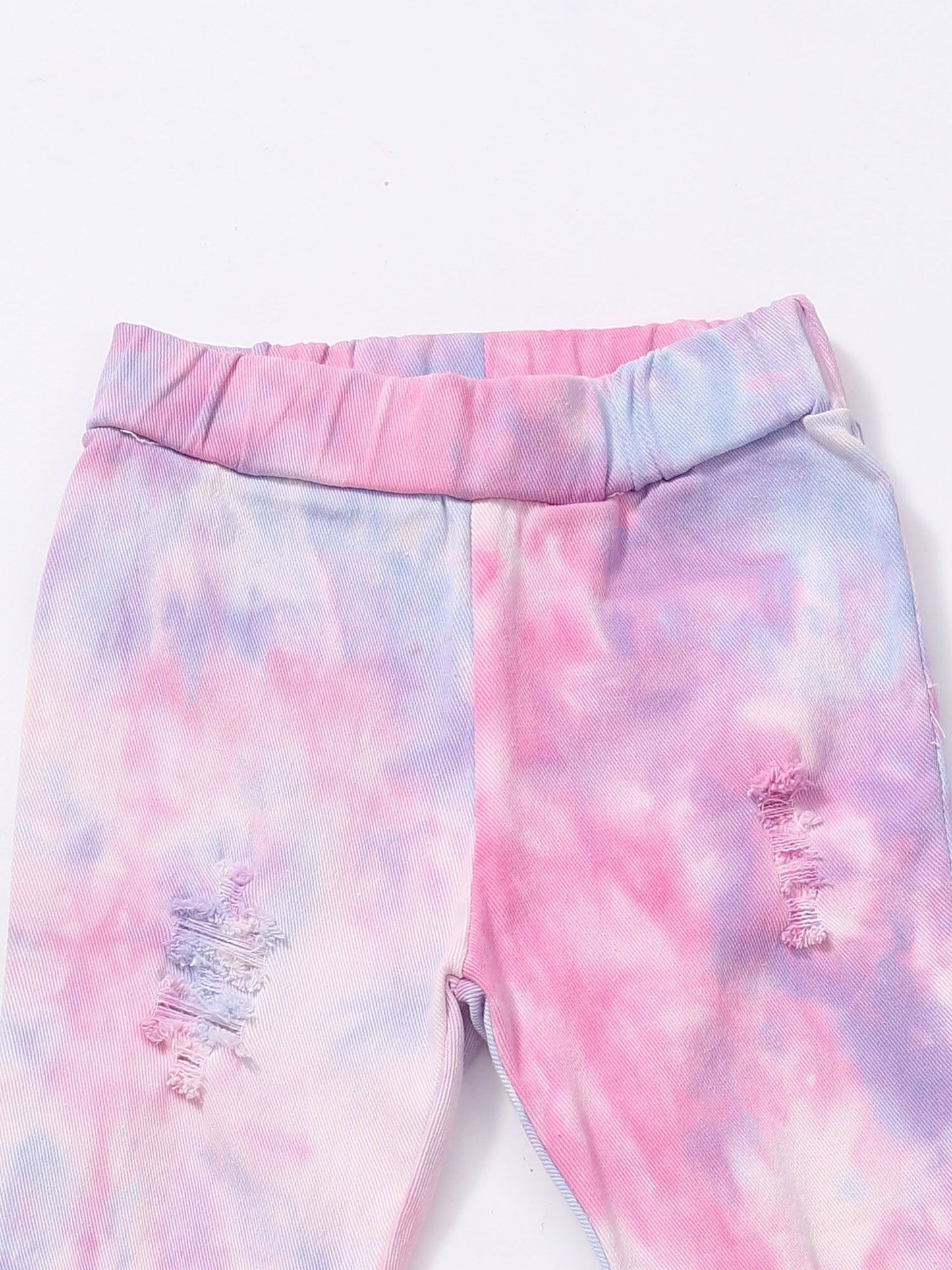 Baby Girls Tie Dye Flare Jeans