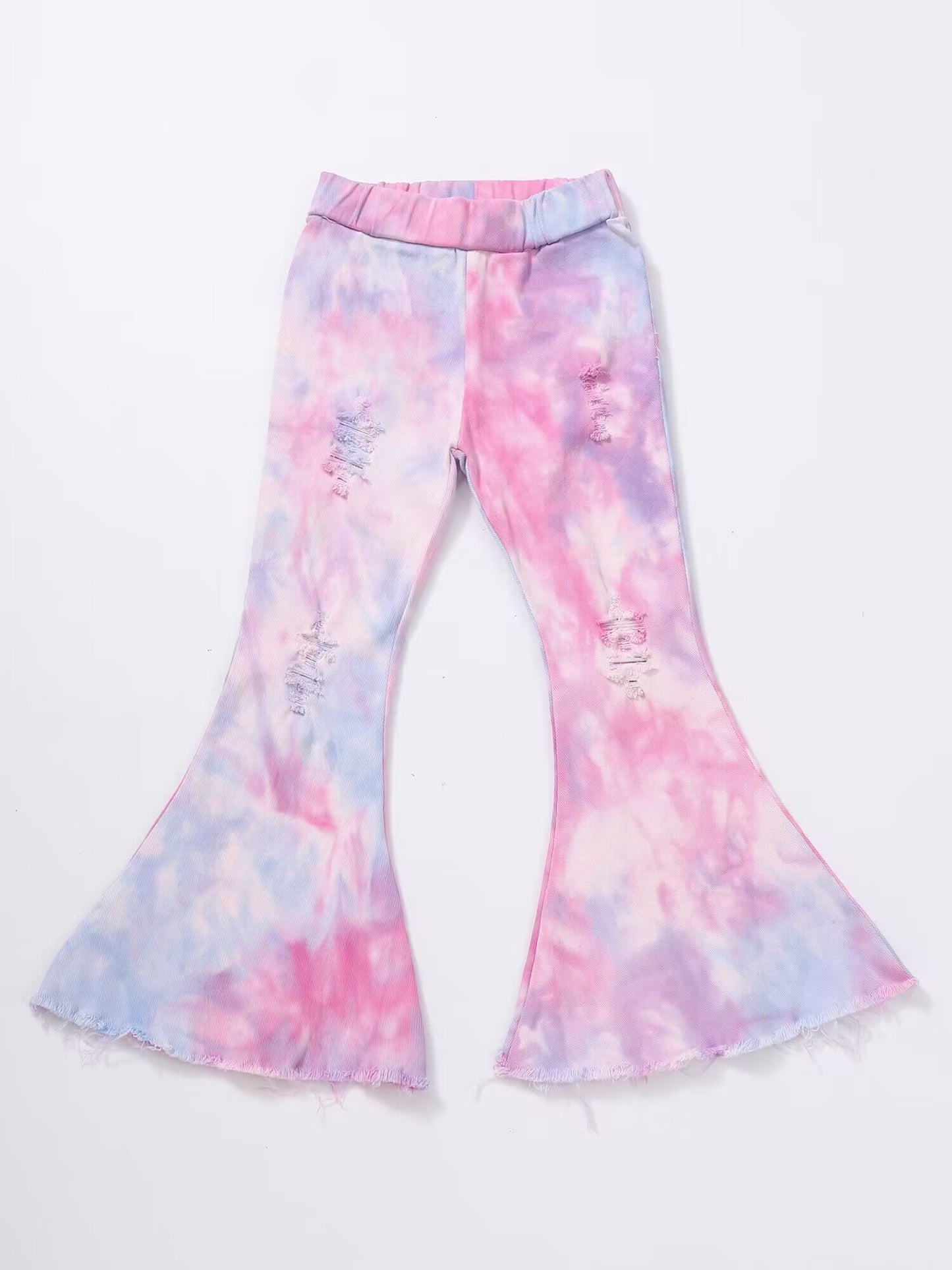 Baby Girls Tie Dye Flare Jeans