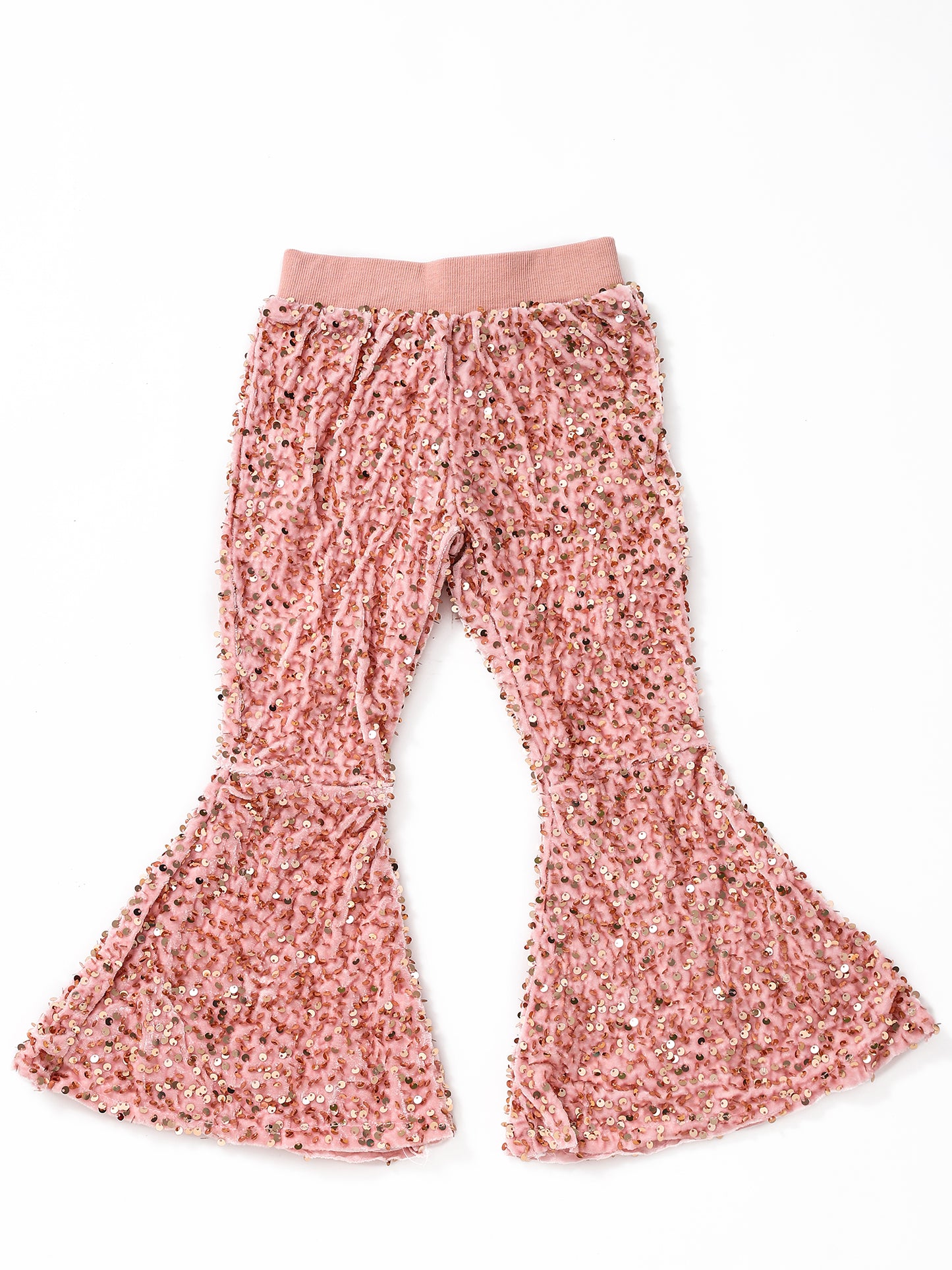 Girls Sequin Flare Pants