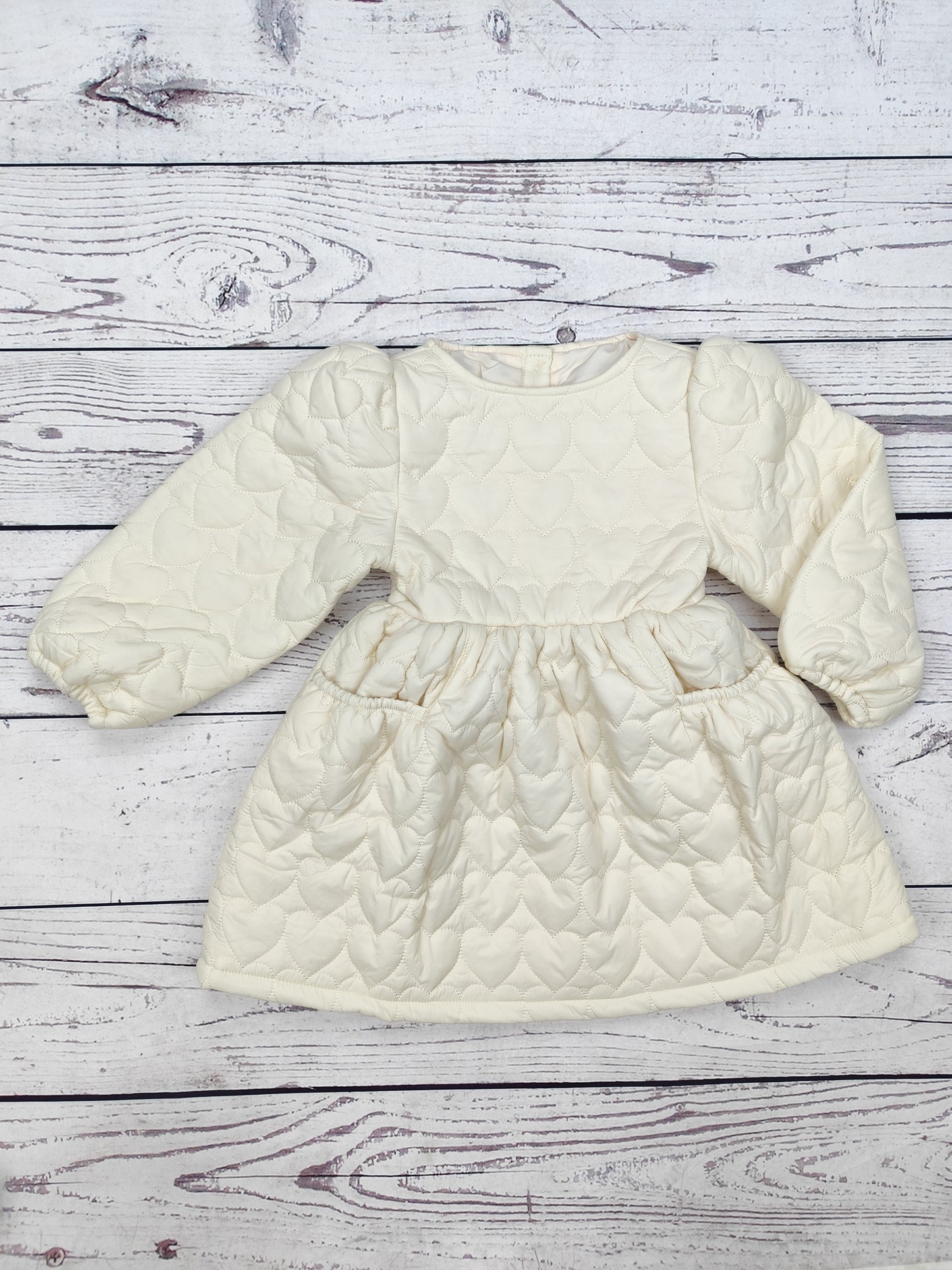 Girls Heart Print Winter Wear
