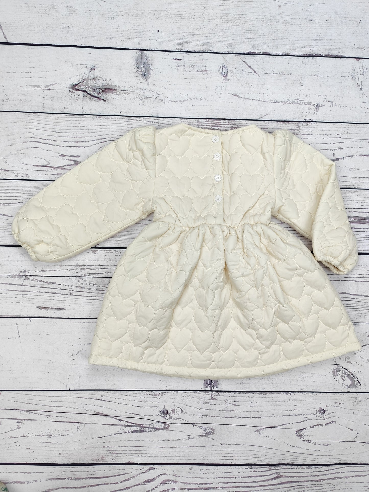 Girls Heart Print Winter Wear