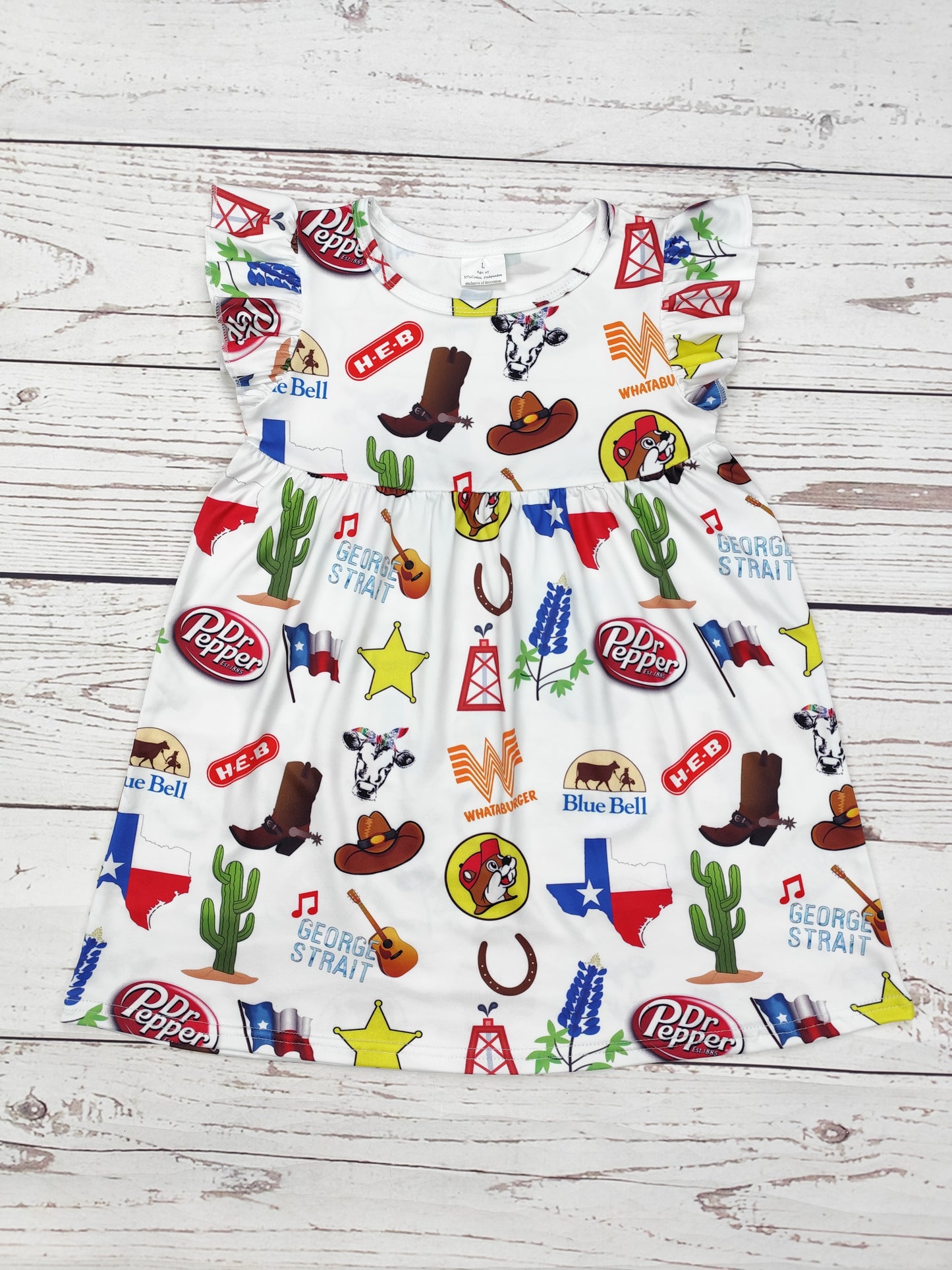 Baby Girl Cactus Printed Summer Dress