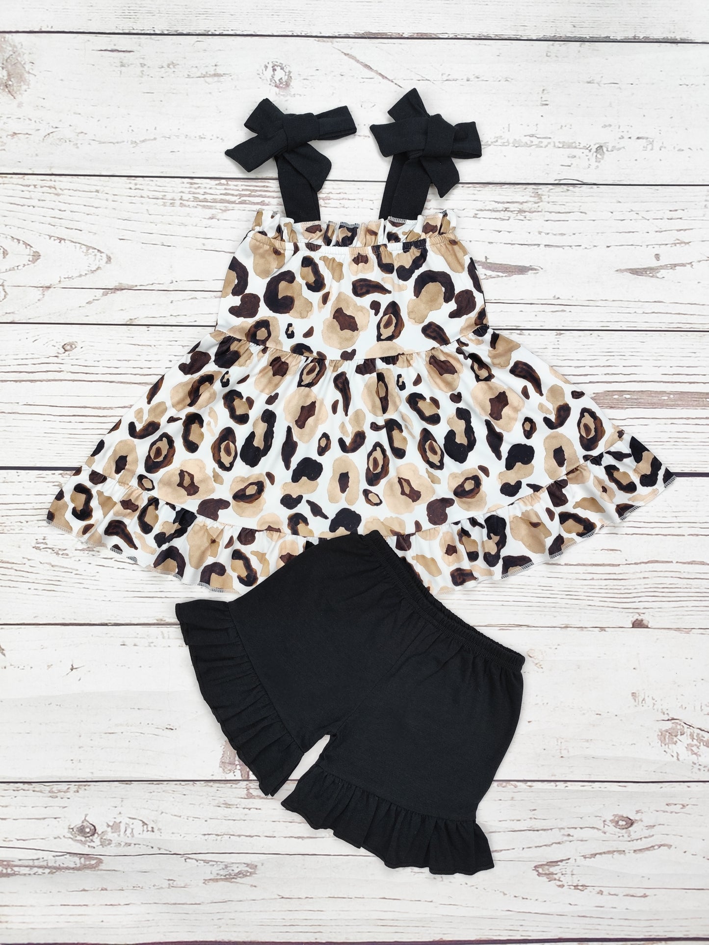 Baby Girls Cheetah Printed Clothing Set