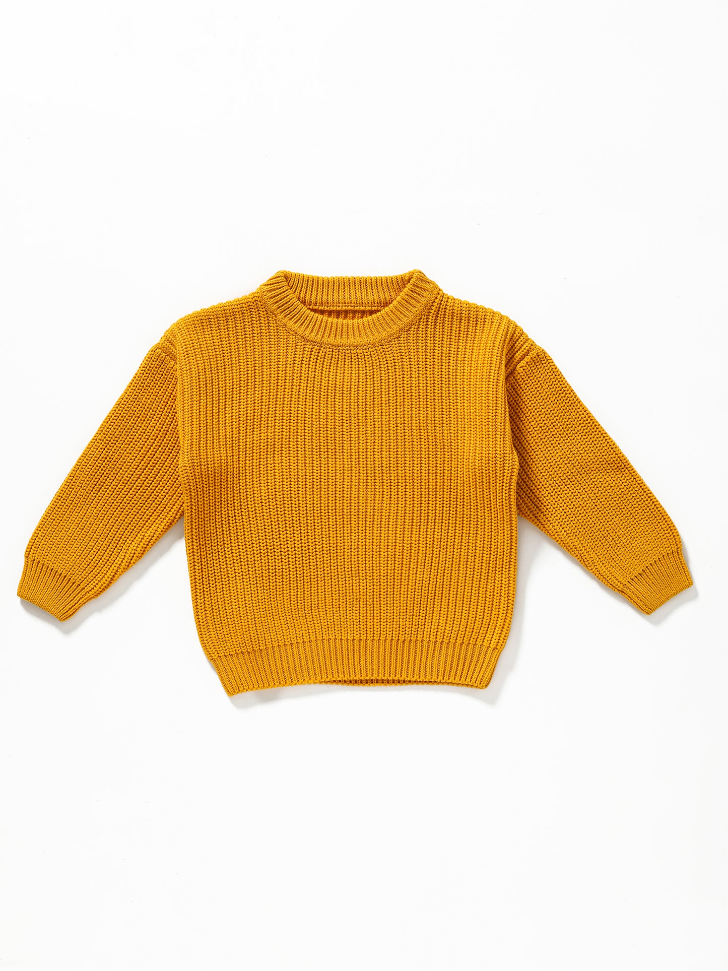 Girls Mustard Winter Sweater