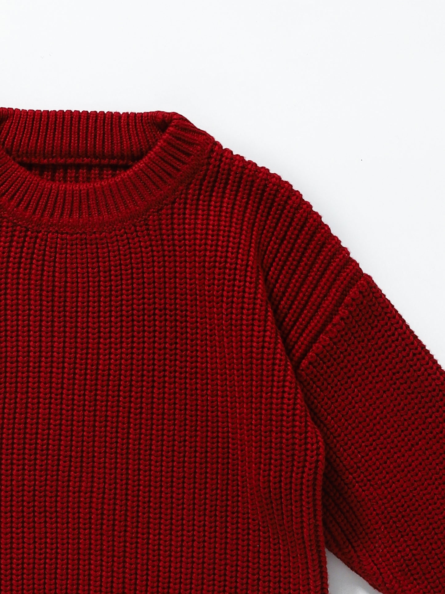 Girls Wine Color Winter Sweater