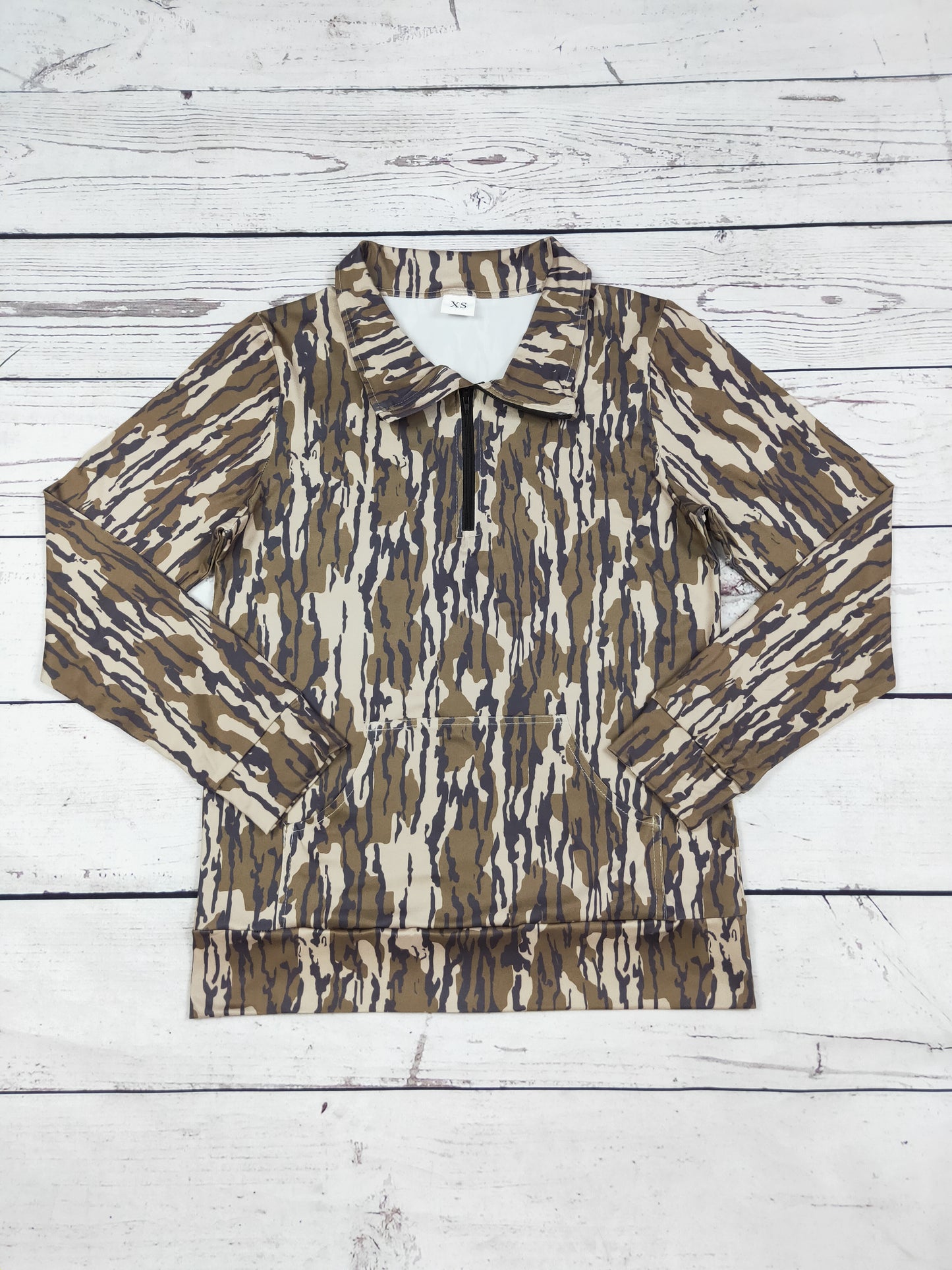 Camouflage Printed Women Pullover