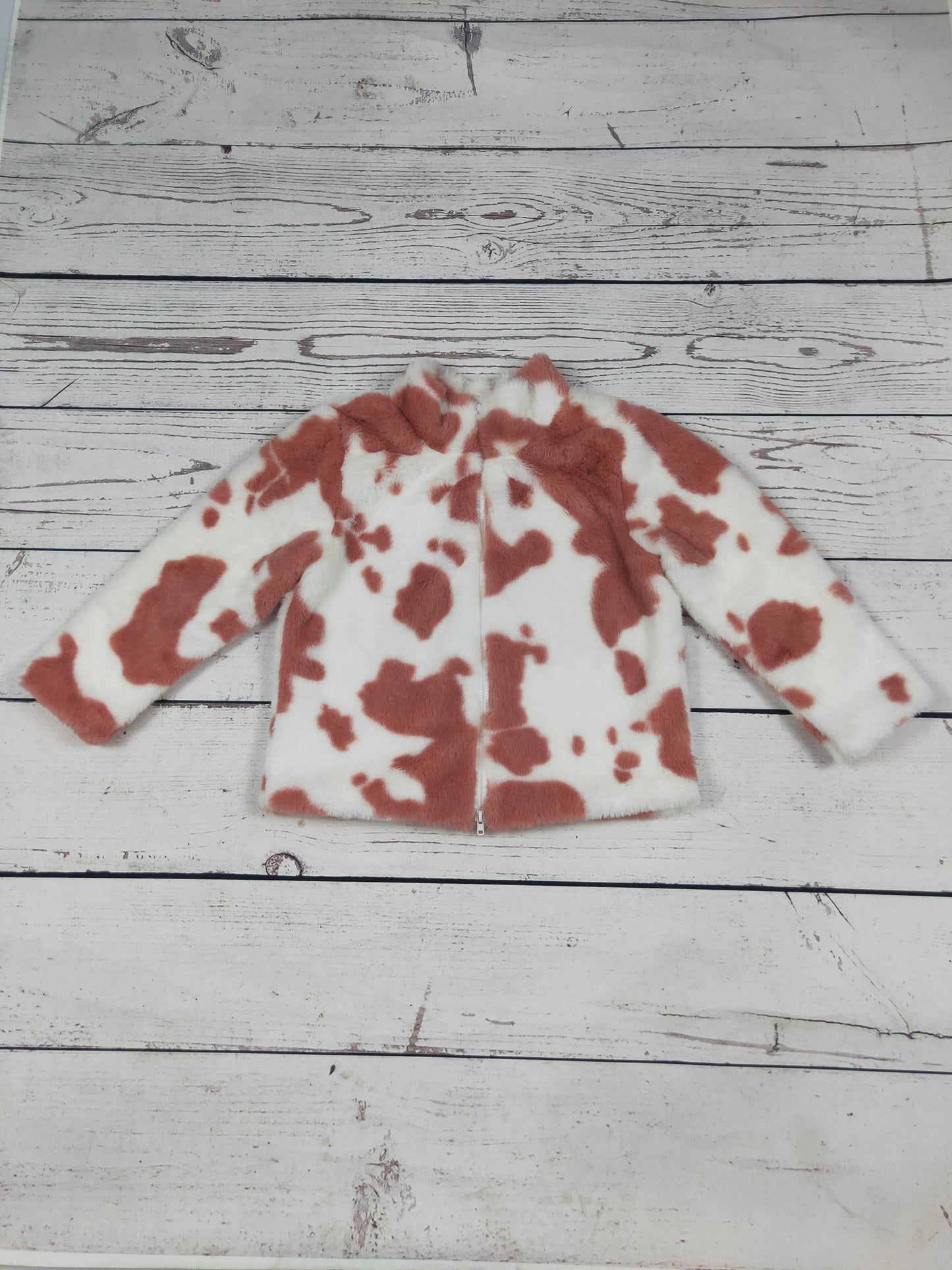 Cowhide Printed Western Girls Jacket