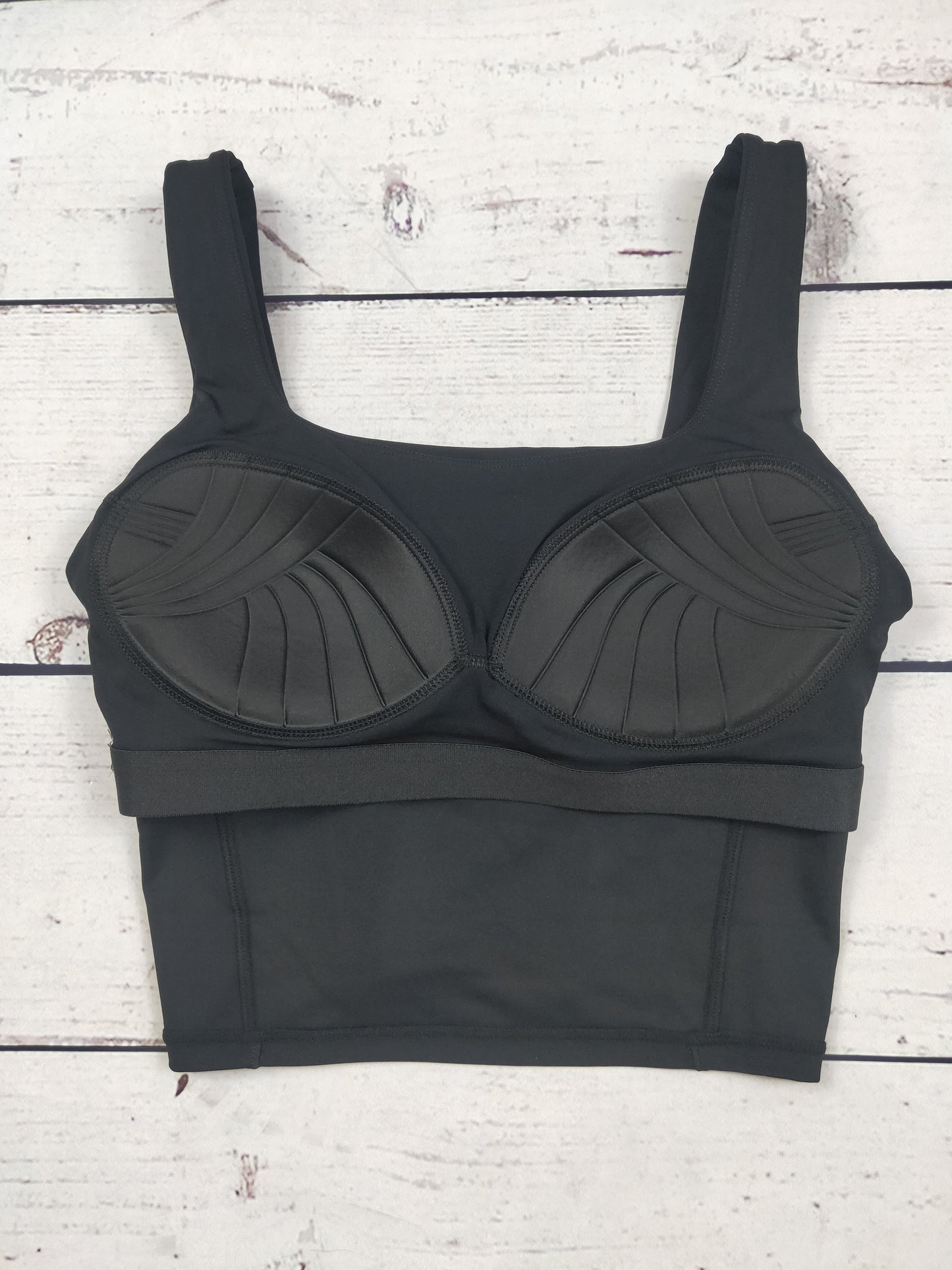 Black Women Yoga Top Cropped Tank