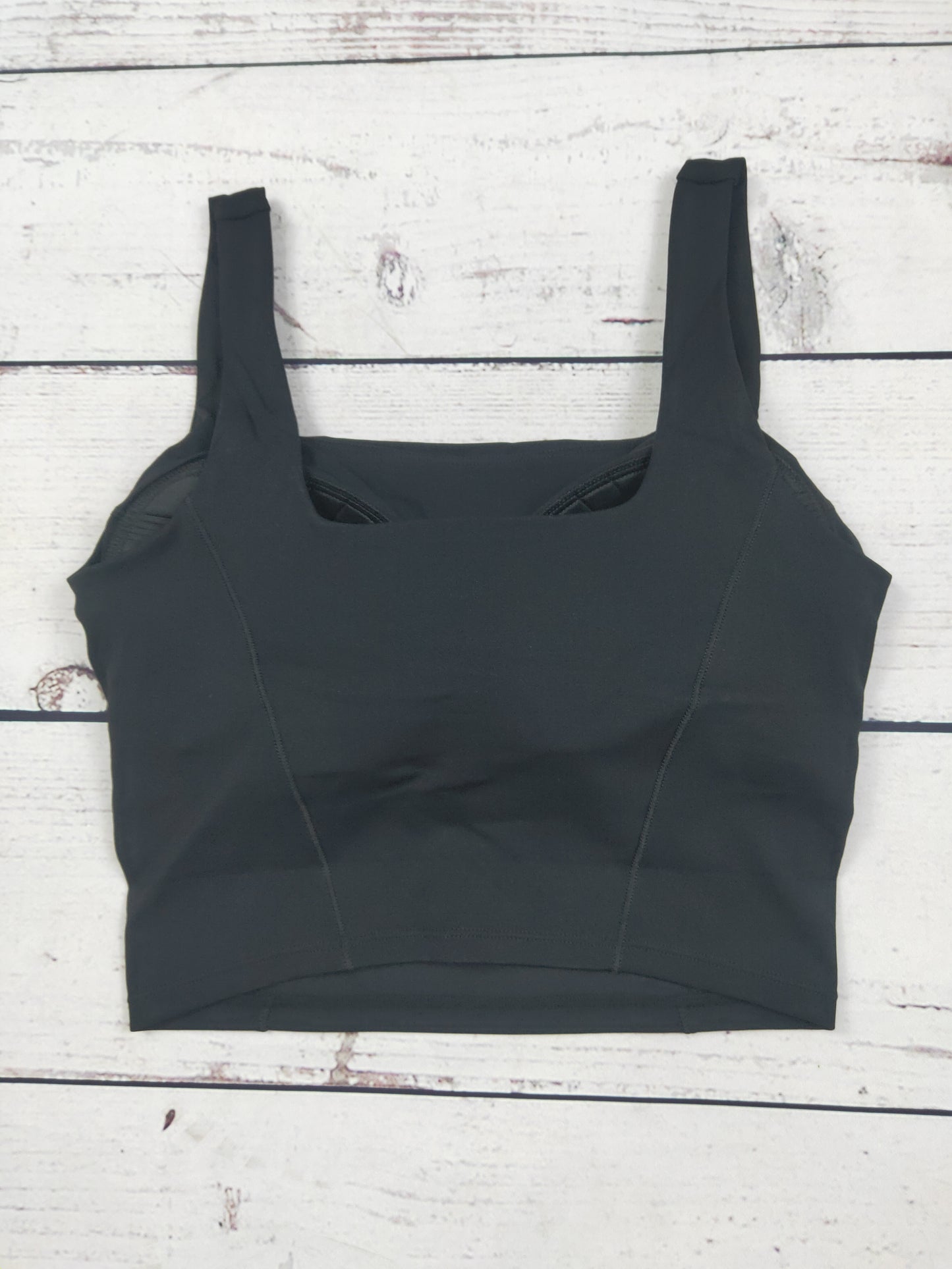 Black Women Yoga Top Cropped Tank