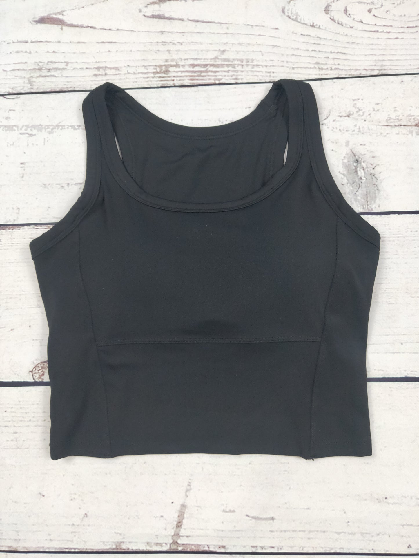 Black Women Sports Top Cropped Tank