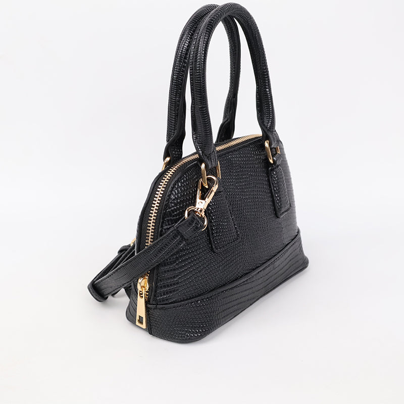 Black Crossbody Satchel Bag