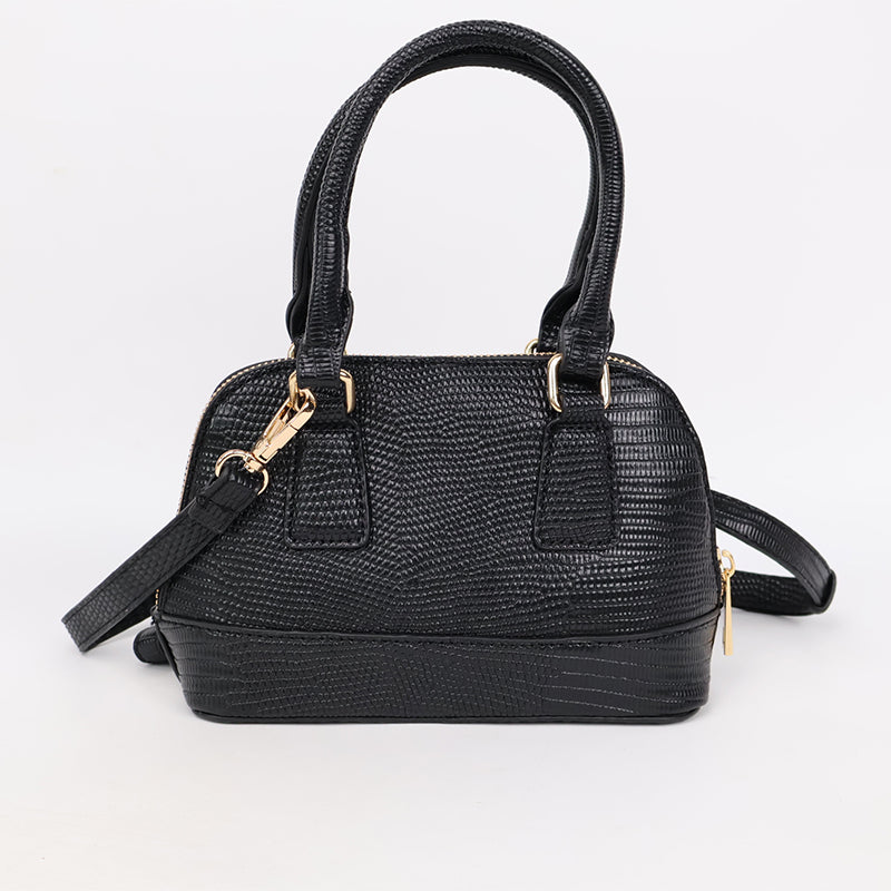 Black Crossbody Satchel Bag