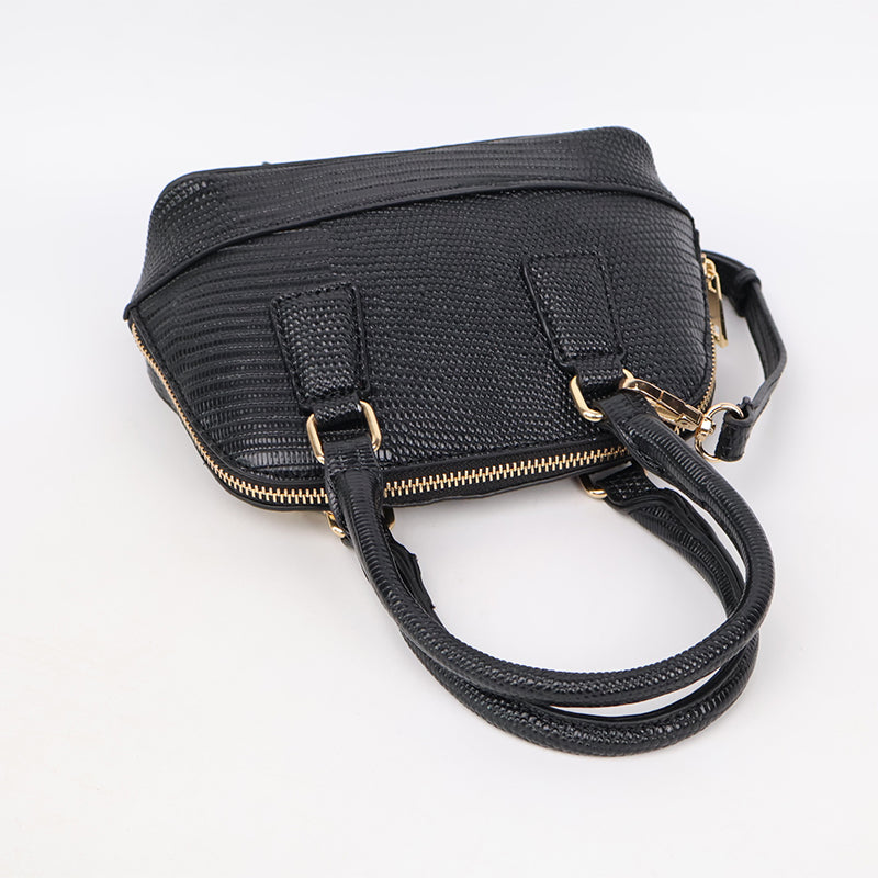 Black Crossbody Satchel Bag