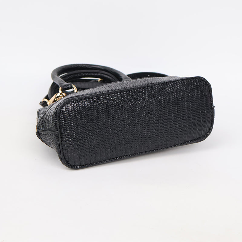 Black Crossbody Satchel Bag