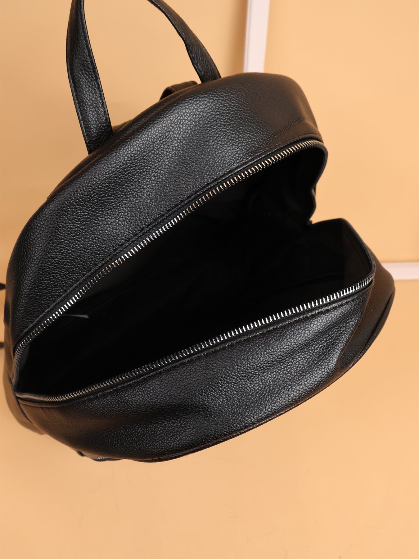 3 Pieces PU Leather Black Bags