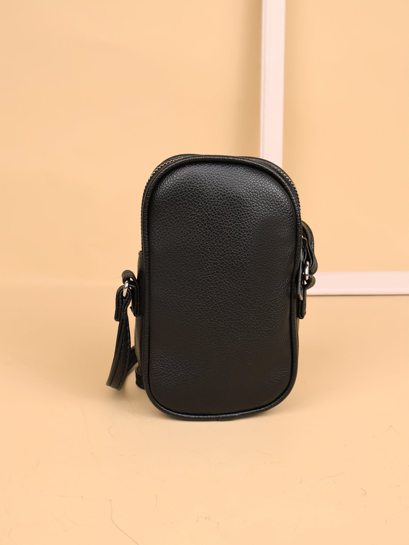 3 Pieces PU Leather Black Bags
