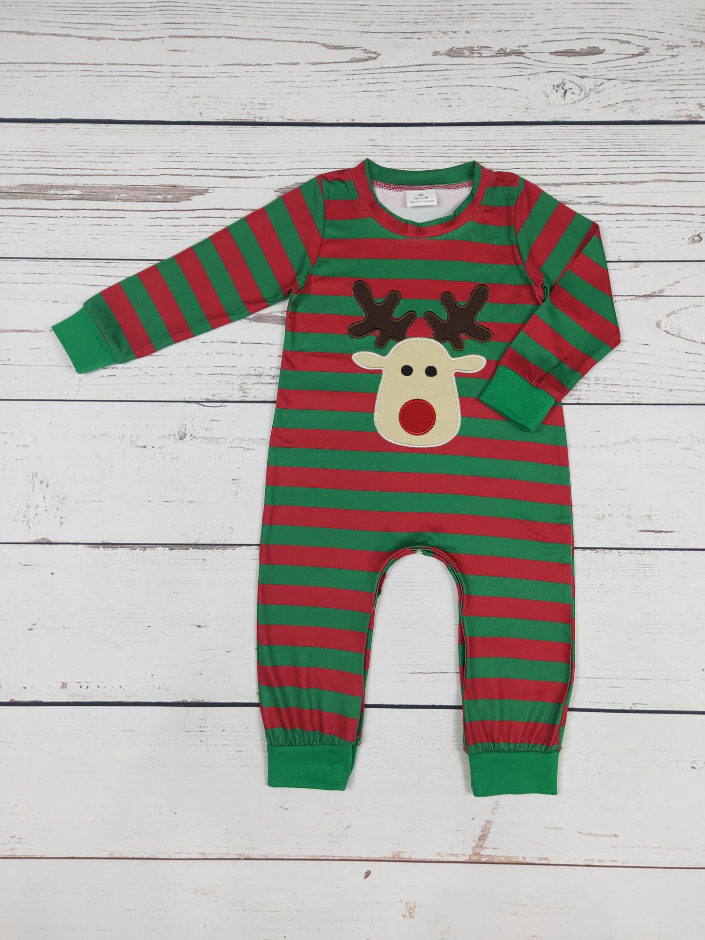 Boy Deer Appliqué Christmas Romper