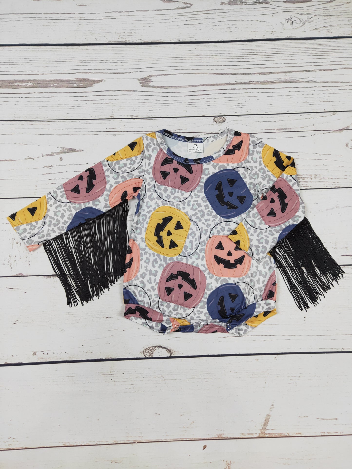 Black Fringe Baby Halloween Bubble