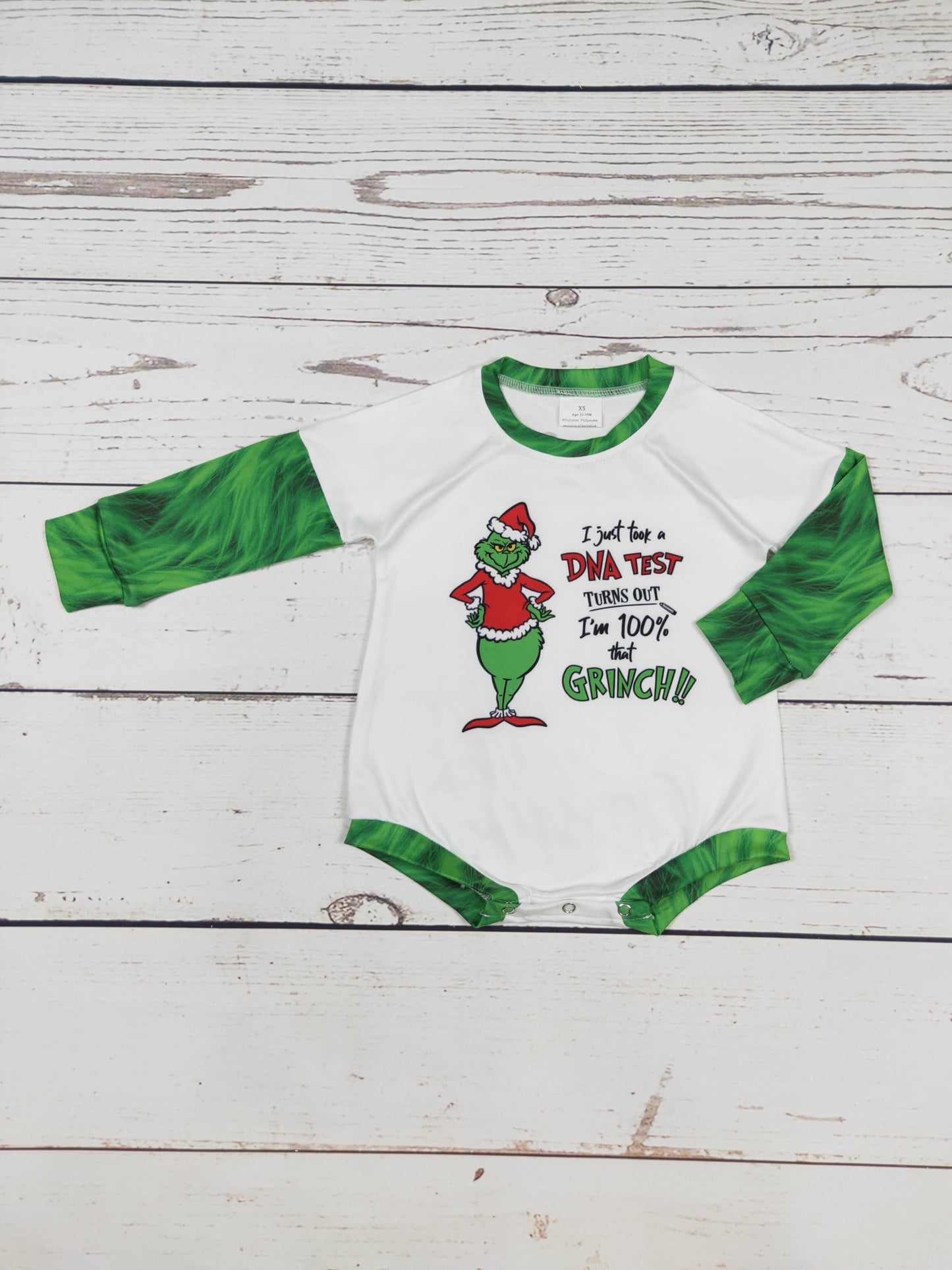Green Character Christmas Baby Bubble