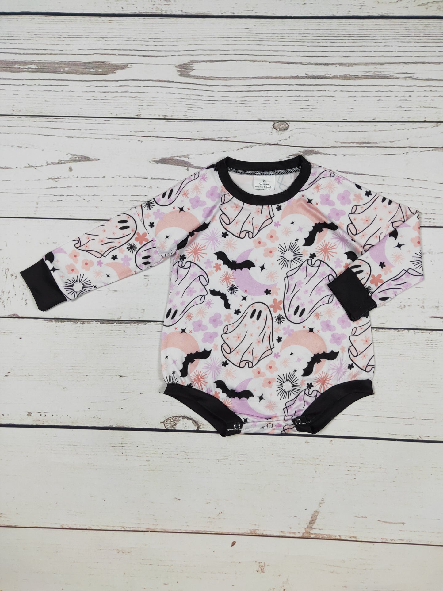 Halloween Ghost Baby Girl Onesie