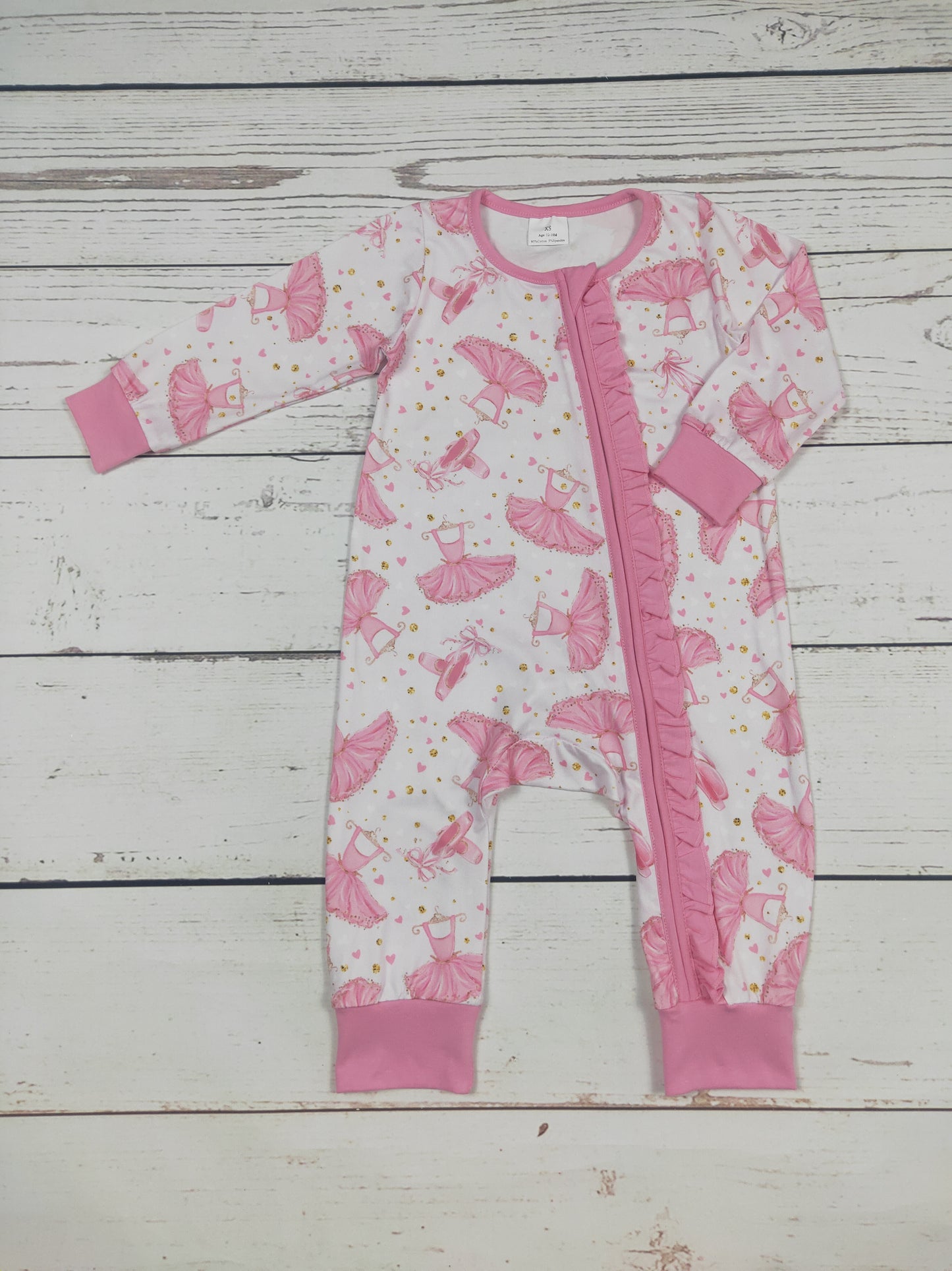 Baby Girls Pink Zip Sleeper