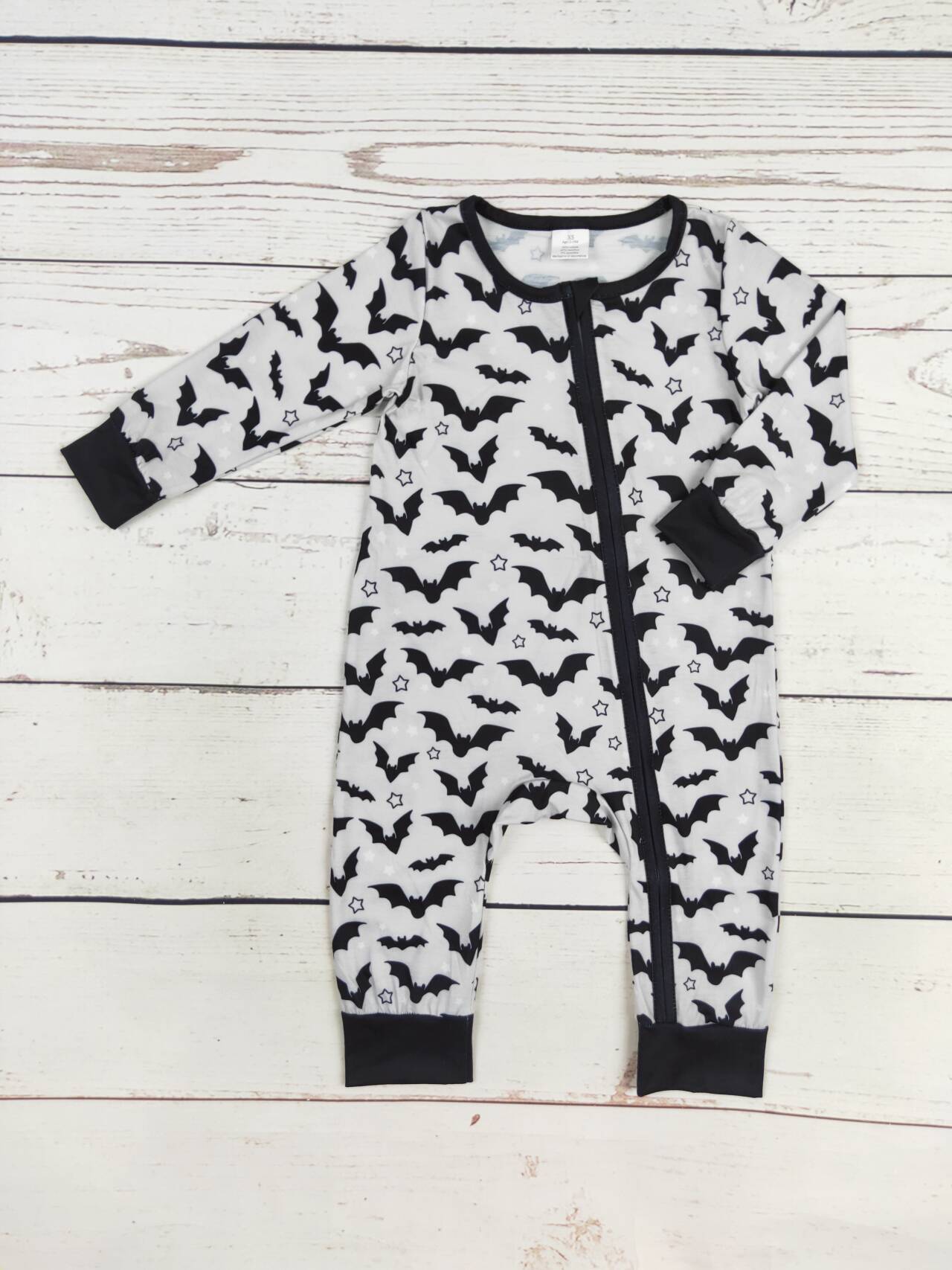 Baby Boy Bat Print Bamboo Zippy Sleeper