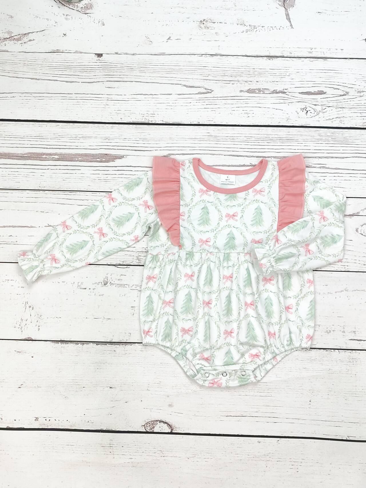 Baby Bow Christmas Tree Bubble