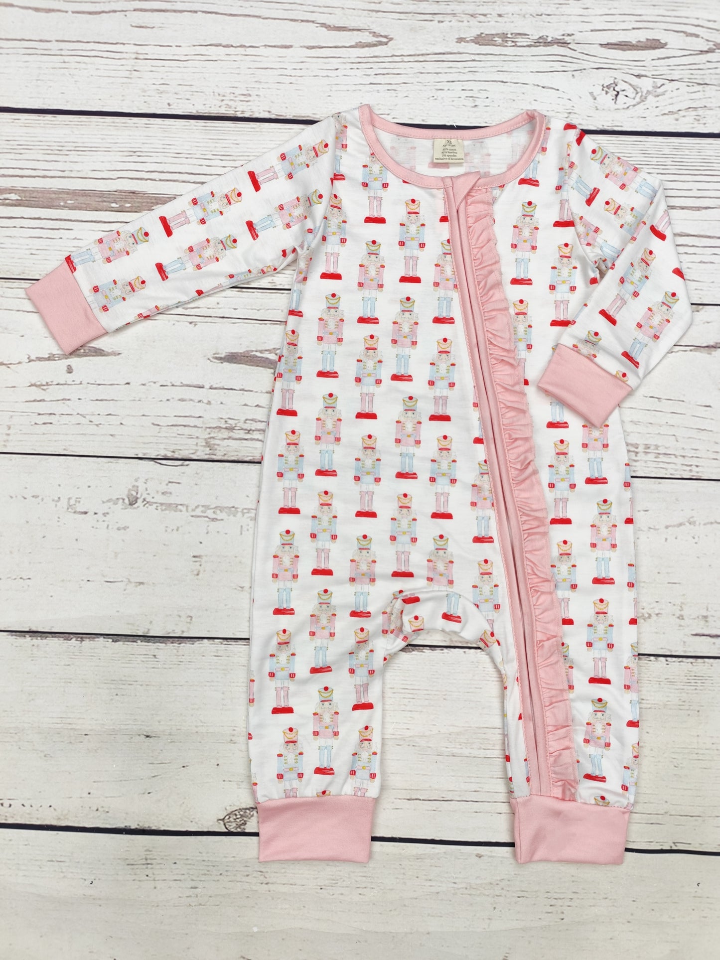 Baby Girl Christmas Bamboo Zippy Sleeper