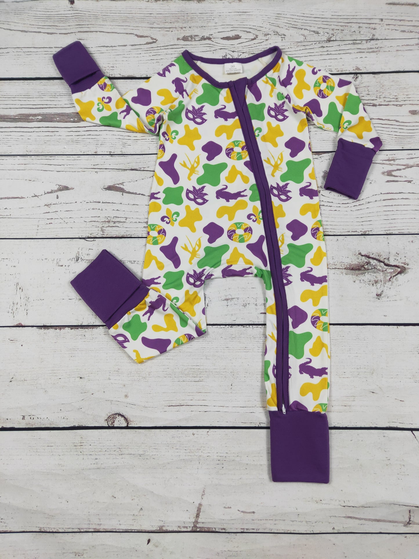 Baby Kids Camouflage Printed Mardi Gras Sleeper