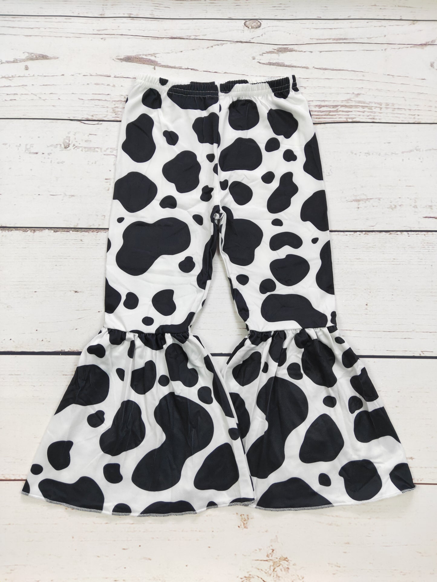 Girls Cow Printed Pants