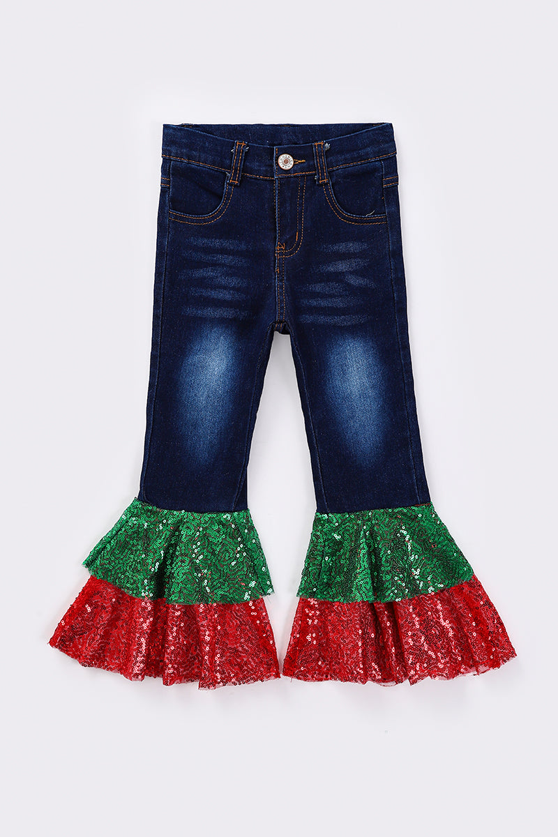 Baby Girls Christmas Denim Jeans